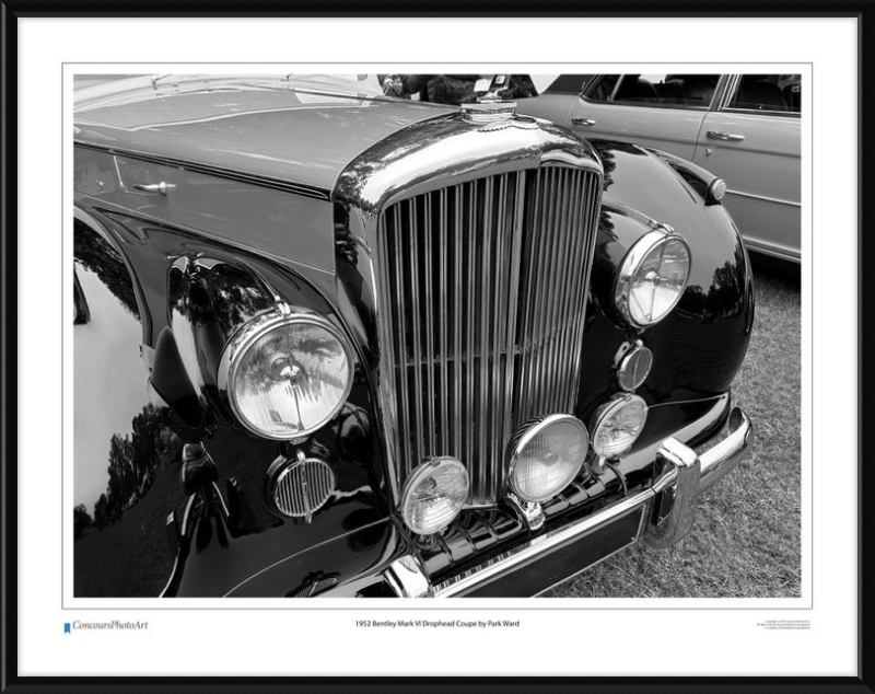 1952 Bentley Mark VI Drophead Coupe by Park Ward / CPA114B / B&W Print
