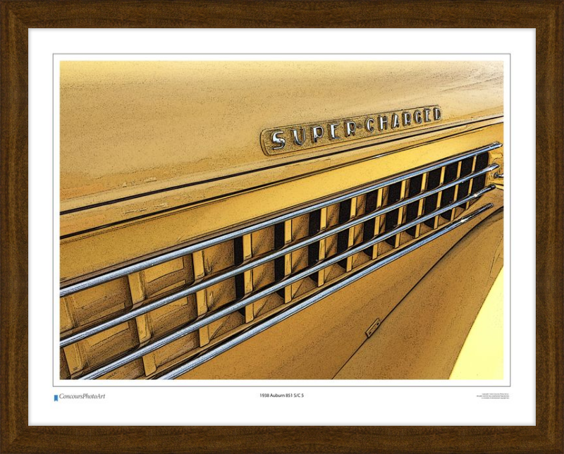 1938 Auburn 851 S/C 5 / CPA322C / Stylized Print