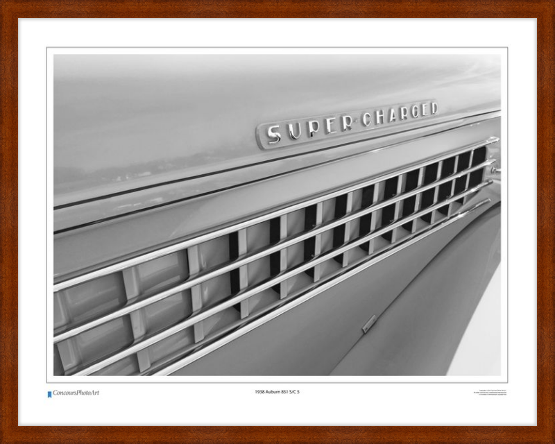 1938 Auburn 851 S/C 5 / CPA322B / B&W Print