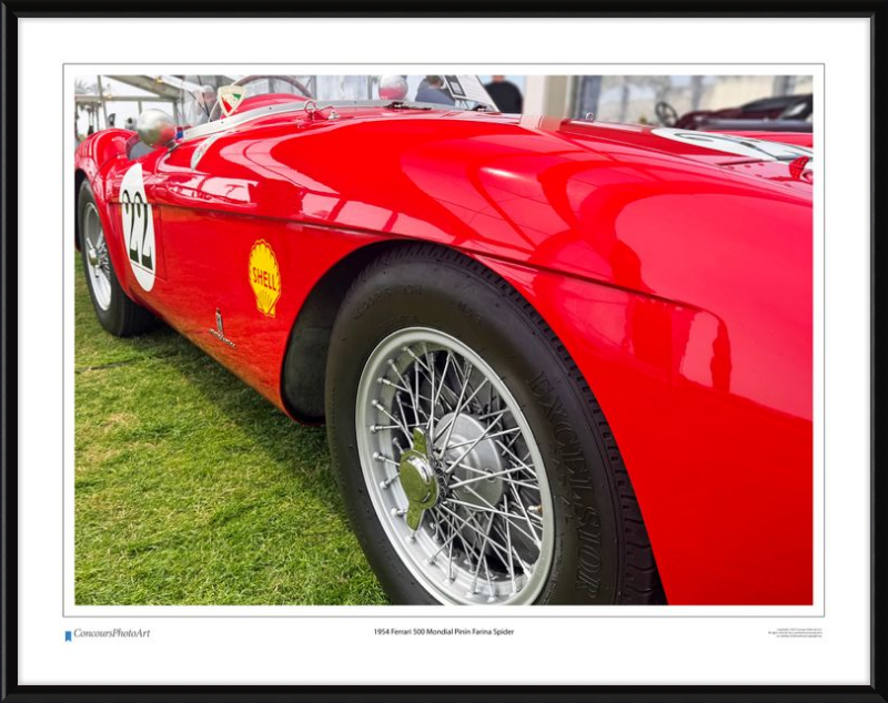 1954 Ferrari 500 Mondial Pinin Farina Spider/ CPA219A / Color Print