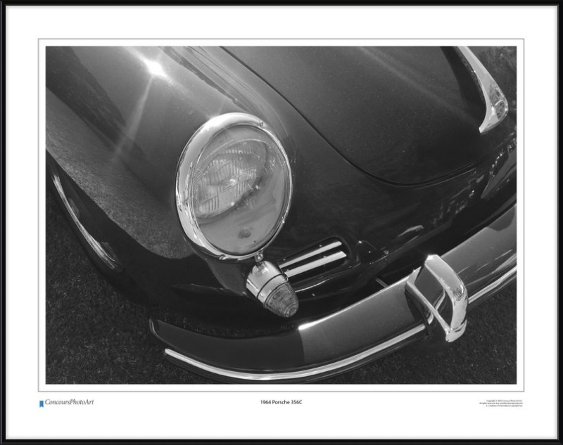 1964 Porsche 356C / CPA211B / Black and White