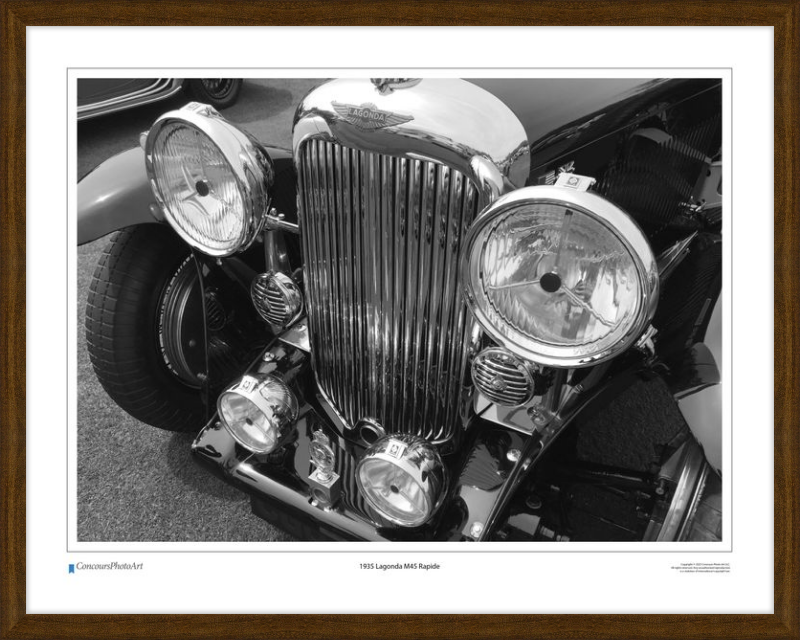 1935 Lagonda M45 Rapide / CPA104B / Black and White