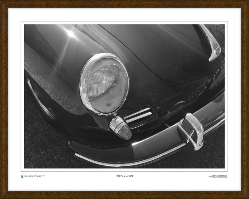 1964 Porsche 356C / CPA211B / Black and White