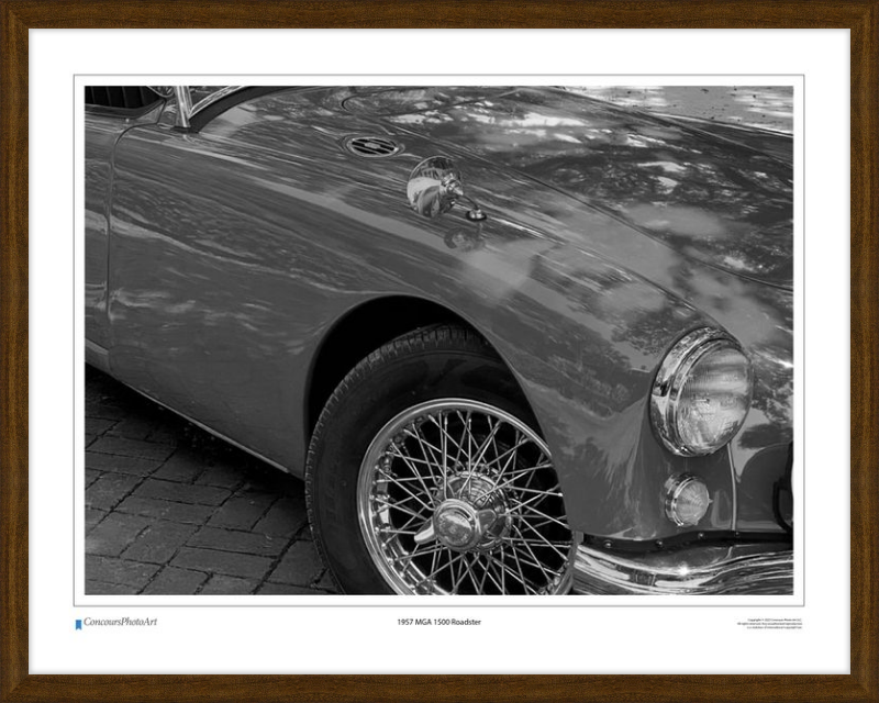 1957 MGA 1500 Roadster / CPA110B / Black and White