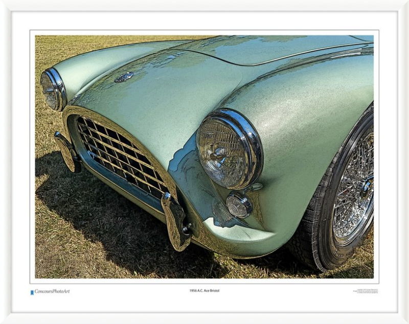 1956 A.C. Ace Bristol / CPA118C / Stylized Print