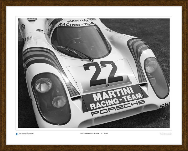1971 Porsche 917KH "Short Tail" Coupe / CPA409B / Black and White