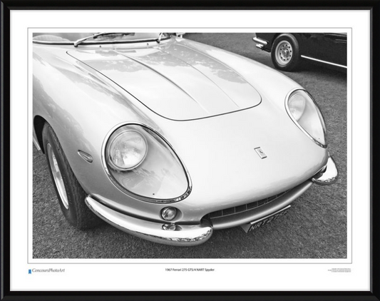 1967 Ferrari 275 GTS/4 NART Spyder / CPA218B / B&W Print