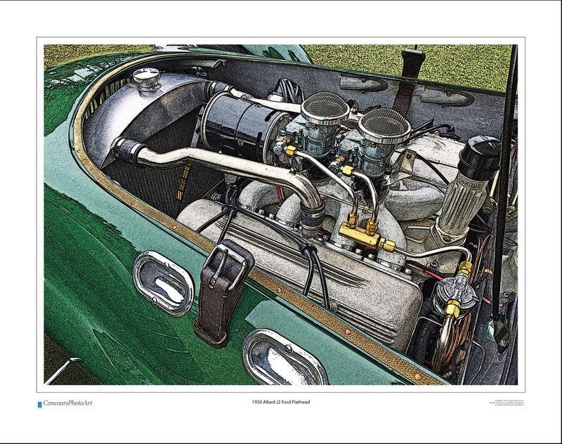 1950 Allard J2 Ford Flathead / CPA701C / Stylized Image