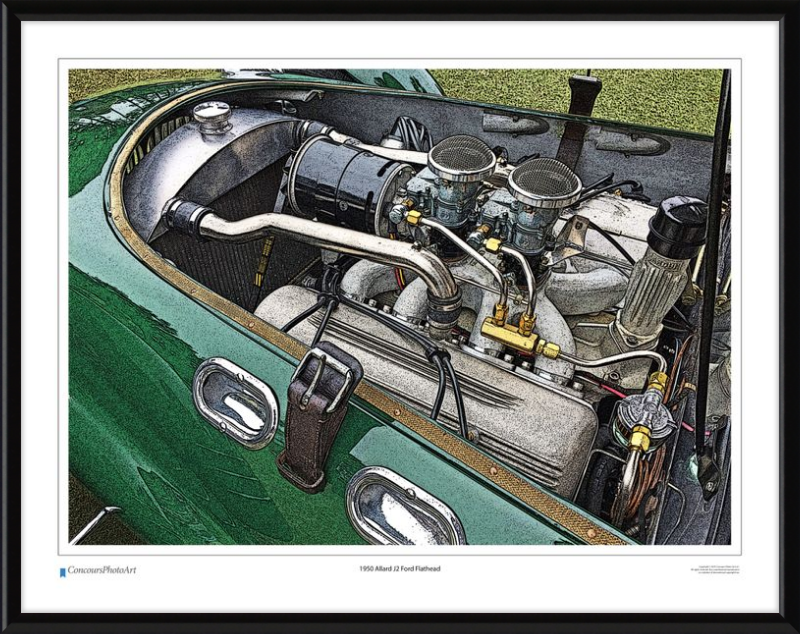 1950 Allard J2 Ford Flathead / CPA701C / Stylized Image