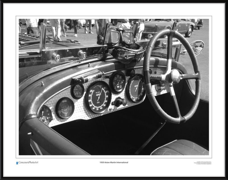 1930 Aston Martin International / CPA602B / Black and White