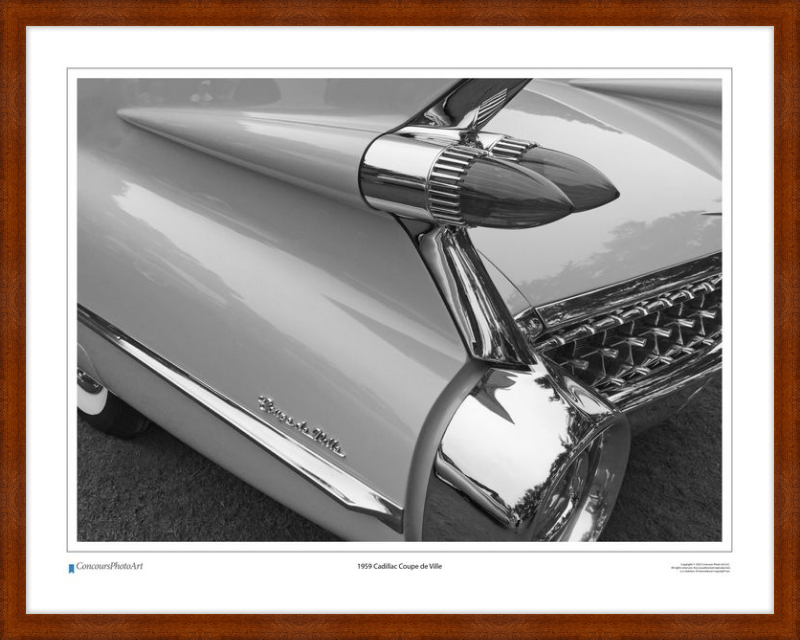 1959 Cadillac Coupe de Ville / CPA304B / Black and White
