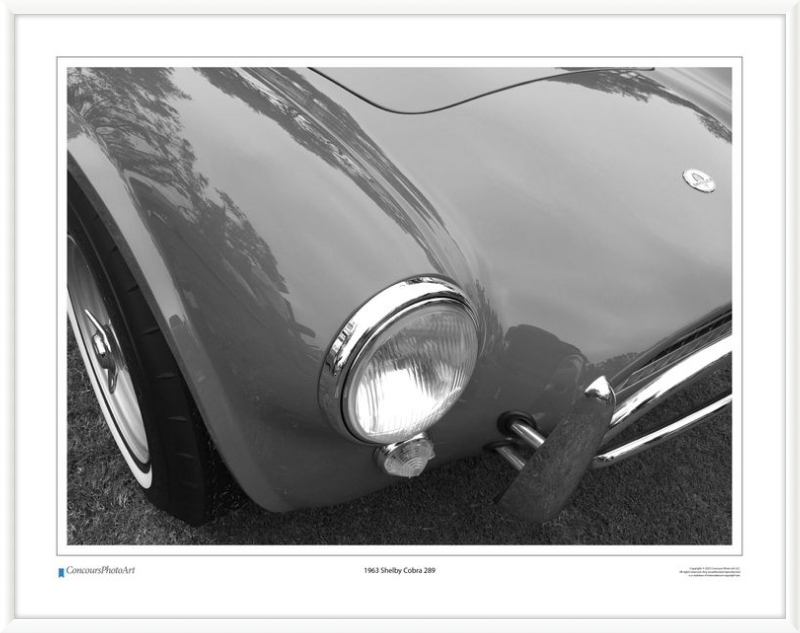 1963 Shelby Cobra 289 / CPA303B / Black and White