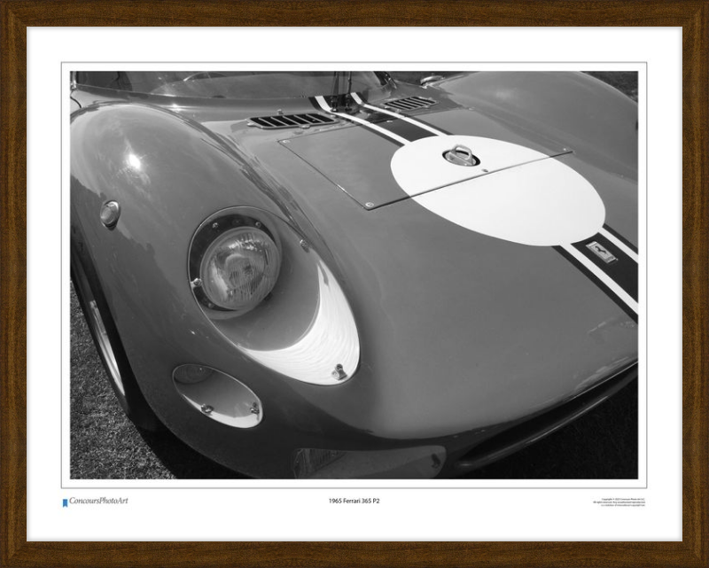 1965 Ferrari 365 P2 / CPA411B / Black and White