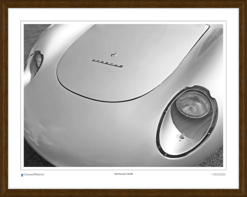 1959 Porsche 718 RSK / CPA212B / B&W Print