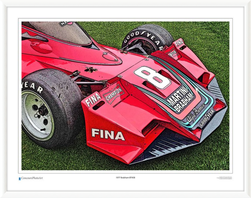 1977 Brabham BT45B / CPA412C / Stylized Print