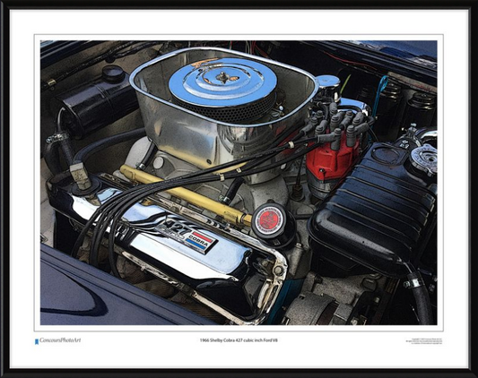 1966 Shelby Cobra 427 cubic inch Ford V8 / CPA711C / Stylized Image