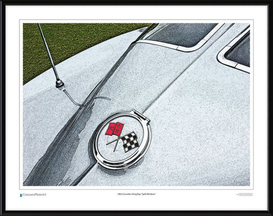 1963 Chevrolet Corvette Sting Ray "Split Window" / CPA317C / Stylized Print