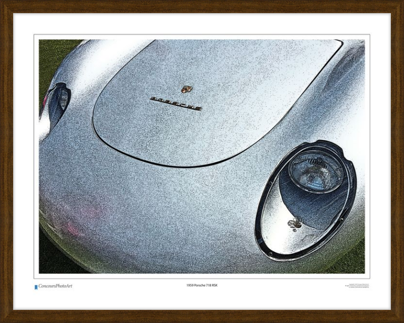 1959 Porsche 718 RSK / CPA212C / Stylized Print