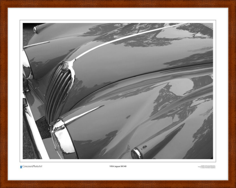 1954 Jaguar XK140 / CPA106B / Black and White