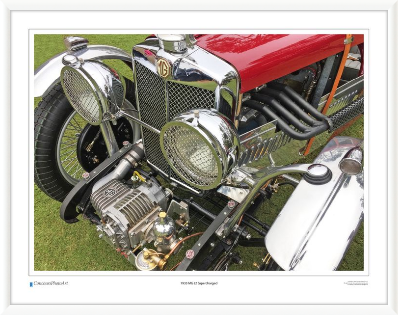 1933 MG J2 Supercharged / CPA101A / Color Print