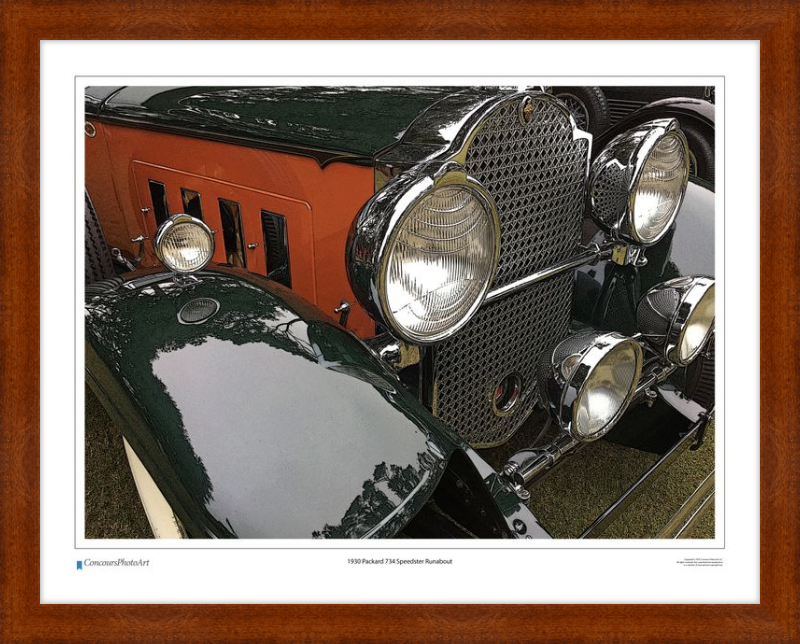 1930 Packard 734 Speedster Runabout / CPA318C / Stylized Print