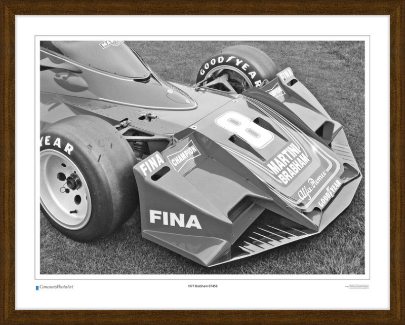 1977 Brabham BT45B / CPA412B / B&W Print