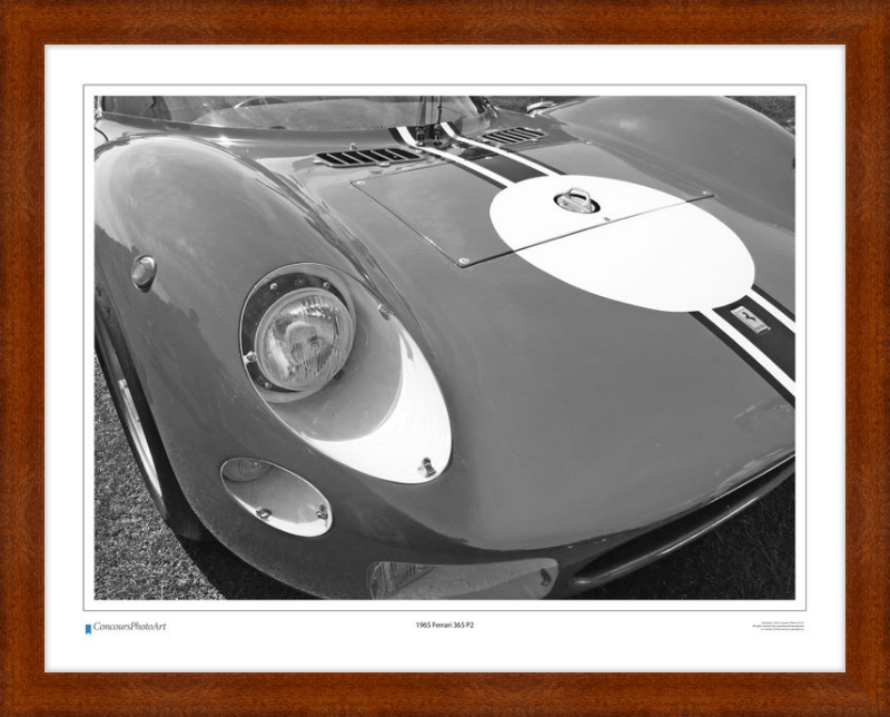 1965 Ferrari 365 P2 / CPA411B / B&W Print