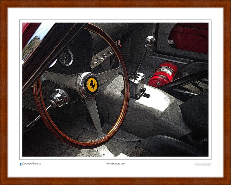 1962 Ferrari 250 GTO / CPA601C / Stylized Image