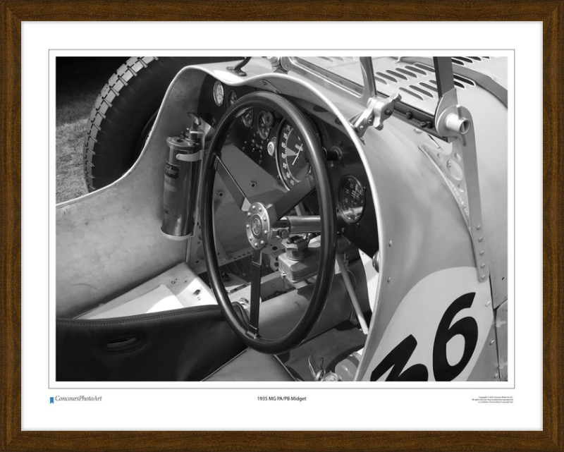 1935 MG PA/PB Midget / CPA607B / Black and White