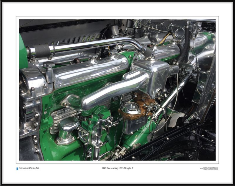 1929 Duesenberg J-175 Straight 8 / CPA703A / Color Print