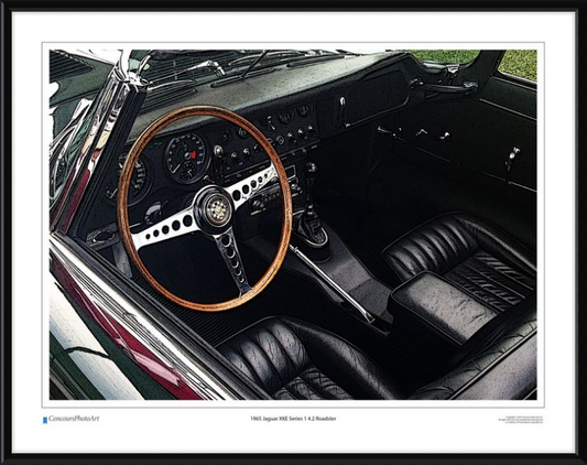 1965 Jaguar XKE Series 1 4.2 Roadster / CPA605C / Stylized Image