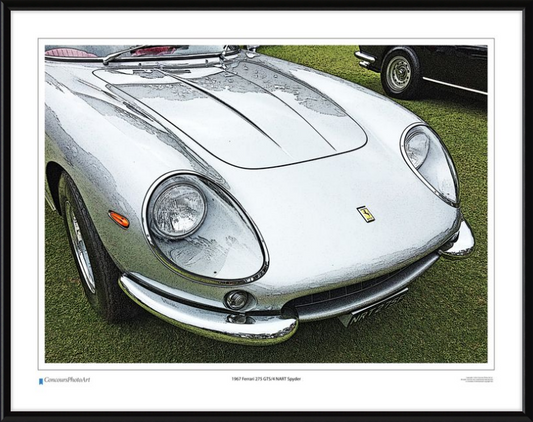 1967 Ferrari 275 GTS/4 NART Spyder / CPA218C / Stylized Print