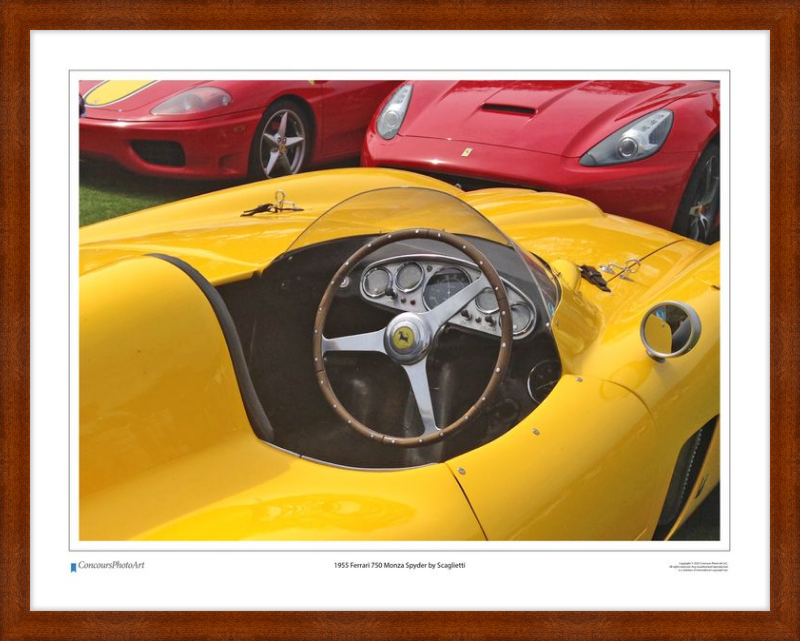 1955 Ferrari 750 Monza Spyder by Scaglietti / CPA610A / Color Image