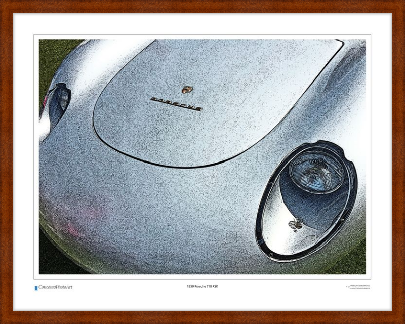 1959 Porsche 718 RSK / CPA212C / Stylized Print