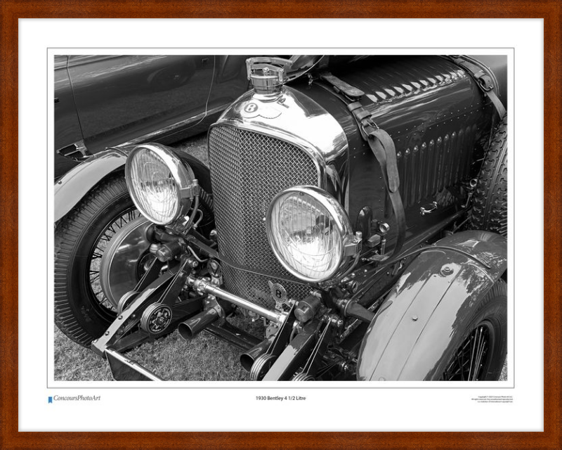 1930 Bentley 4 1/2 Litre / CPA113B / Black and White