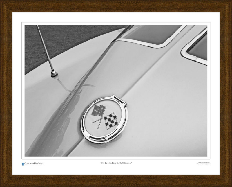 1963 Chevrolet Corvette Sting Ray "Split Window" / CPA317B / B&W Print