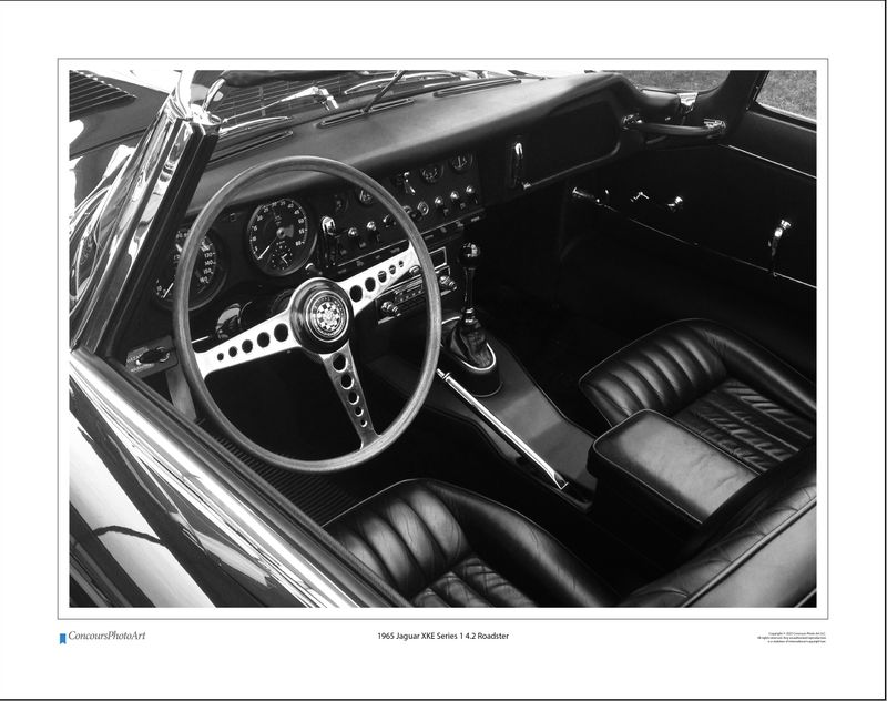 1965 Jaguar XKE Series 1 4.2 Roadster / CPA605B / Black and White