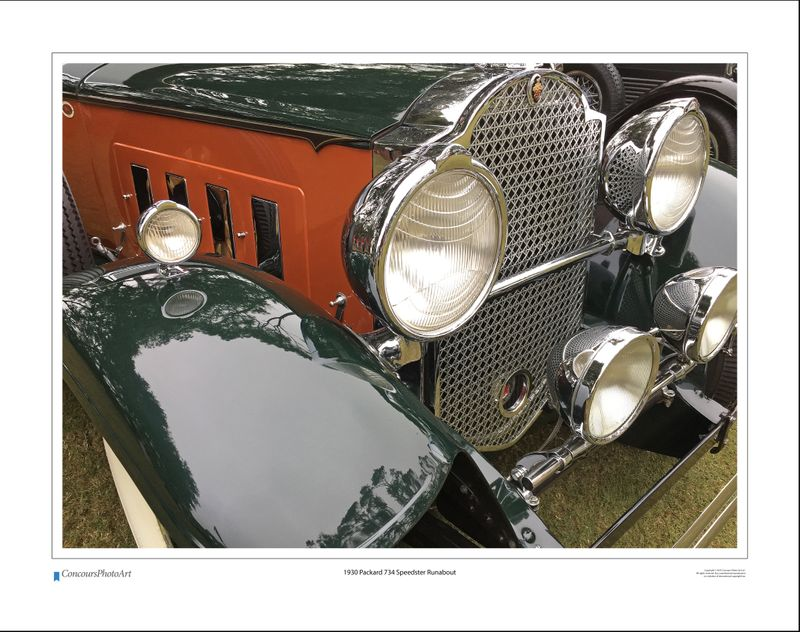 1930 Packard 734 Speedster Runabout / CPA318A / Color Print