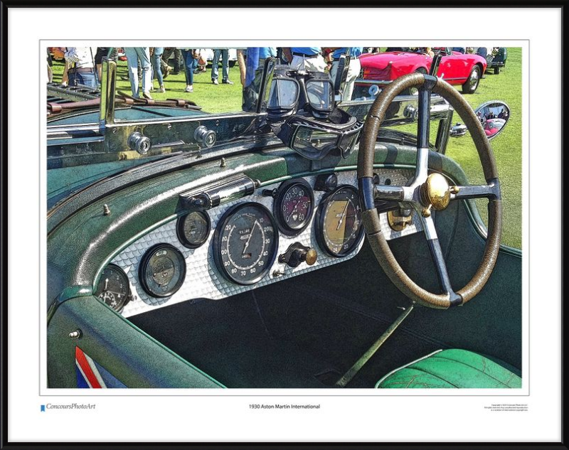 1930 Aston Martin International / CPA602C / Stylized Print