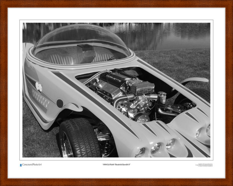 1994 Ed Roth "Beatnik Bandit II" / CPA507B / Black and White