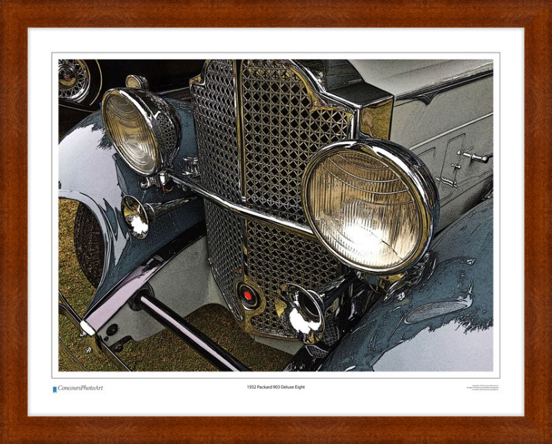 1932 Packard 903 Deluxe Eight / CPA312C / Stylized Print