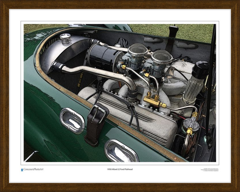 1950 Allard J2 Ford Flathead / CPA701C / Stylized Image