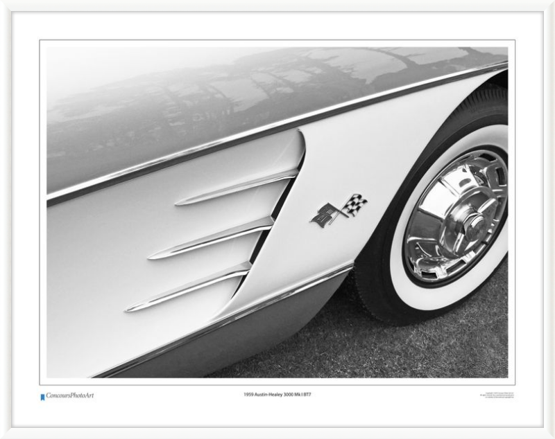 1959 Chevrolet Corvette / CPA320B / B&W Print