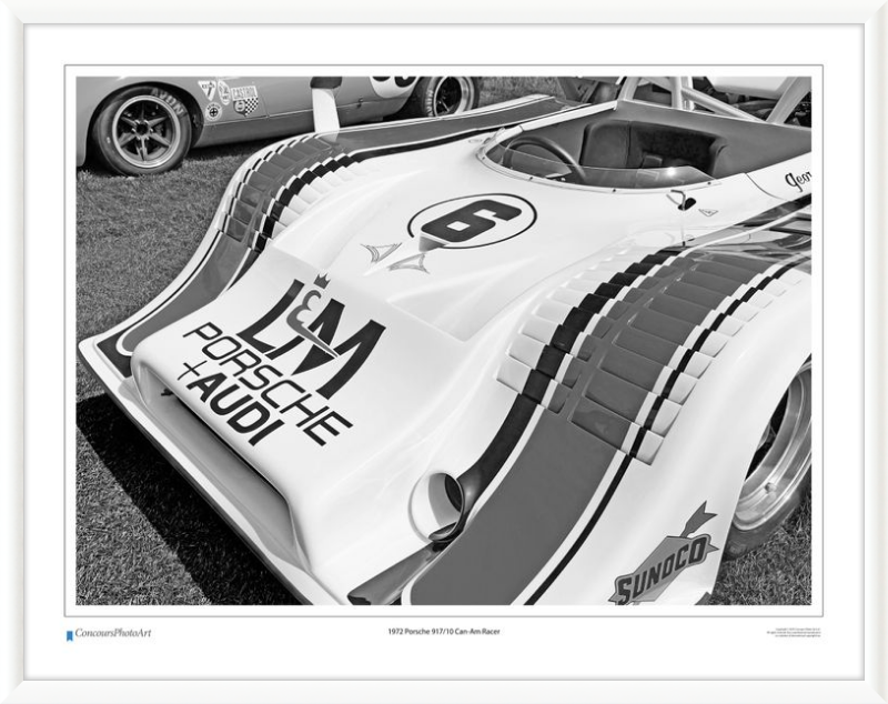 1972 Porsche 917/10 Can-Am Racer / CPA416B / B&W Print