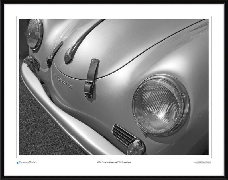 1958 Porsche Carrera GT GS Speedster / CPA203B / Black and White