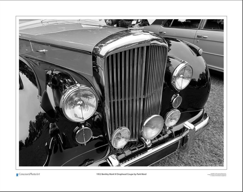 1952 Bentley Mark VI Drophead Coupe by Park Ward / CPA114B / Black and White