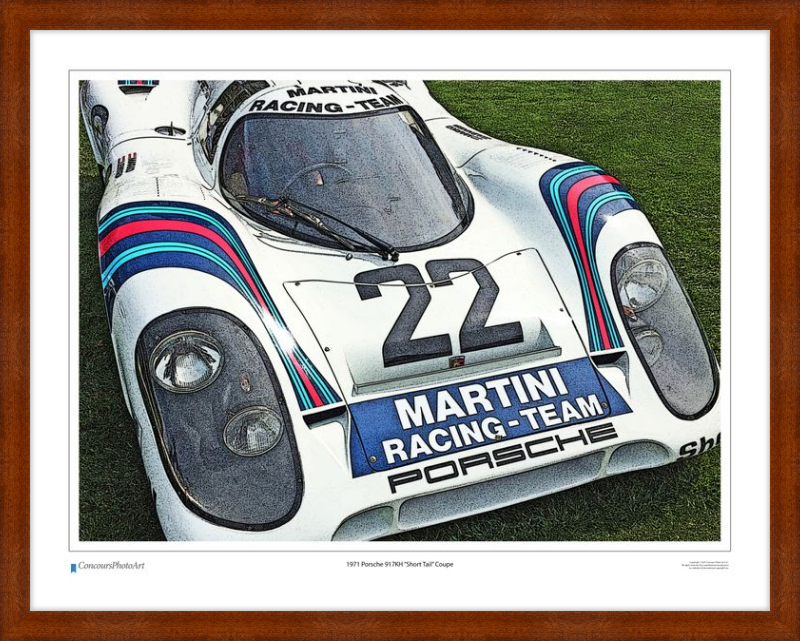 1971 Porsche 917KH "Short Tail" Coupe / CPA409C / Stylized Print