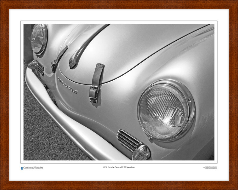 1958 Porsche Carrera GT GS Speedster / CPA203B / B&W Print