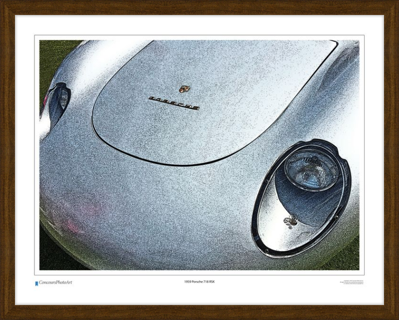 1959 Porsche 718 RSK / CPA212C / Stylized Print