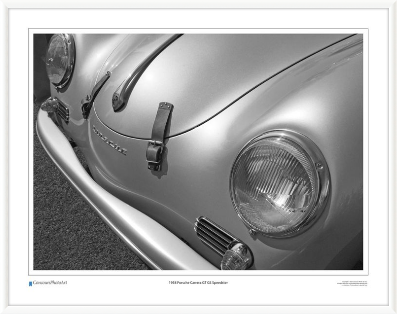 1958 Porsche Carrera GT GS Speedster / CPA203B / Black and White
